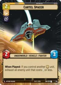 star wars unlimited spark of rebellion cartel spacer hyperspace foil