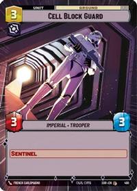star wars unlimited spark of rebellion cell block guard hyperspace foil
