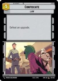 star wars unlimited spark of rebellion confiscate foil