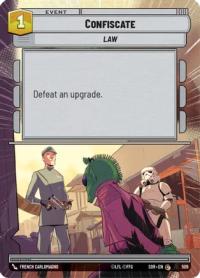 star wars unlimited spark of rebellion confiscate hyperspace foil