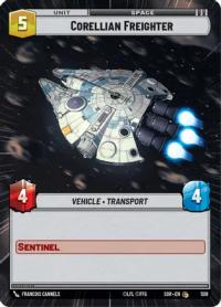 star wars unlimited spark of rebellion corellian freighter hyperspace foil