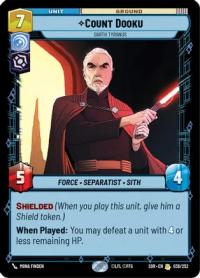 star wars unlimited spark of rebellion count dooku darth tyranus
