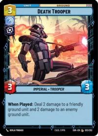 star wars unlimited spark of rebellion death trooper foil
