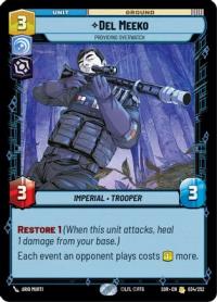 star wars unlimited spark of rebellion del meeko providing overwatch
