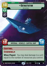 star wars unlimited spark of rebellion devastator inescapable hyperspace