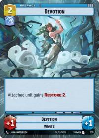 star wars unlimited spark of rebellion devotion hyperspace foil