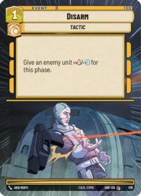 star wars unlimited spark of rebellion disarm hyperspace foil
