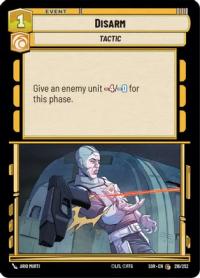 star wars unlimited spark of rebellion disarm swu