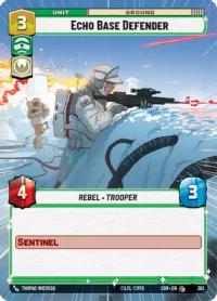 star wars unlimited spark of rebellion echo base defender hyperspace foil