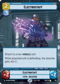 star wars unlimited spark of rebellion electrostaff hyperspace