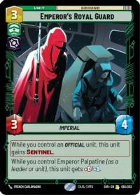 star wars unlimited spark of rebellion emperor s royal guard foil