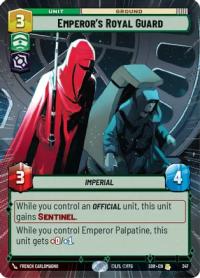 star wars unlimited spark of rebellion emperor s royal guard hyperspace foil