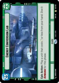 star wars unlimited spark of rebellion energy conversion lab