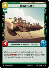 star wars unlimited spark of rebellion escort skiff