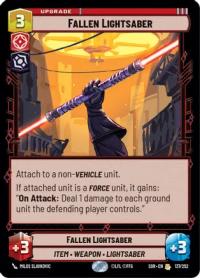 star wars unlimited spark of rebellion fallen lightsaber