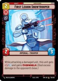 star wars unlimited spark of rebellion first legion snowtrooper