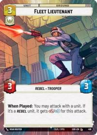 star wars unlimited spark of rebellion fleet lieutenant hyperspace
