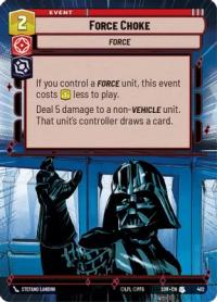 star wars unlimited spark of rebellion force choke hyperspace