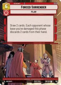 star wars unlimited spark of rebellion forced surrender hyperspace