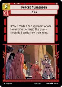 star wars unlimited spark of rebellion forced surrender