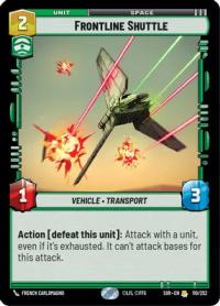 star wars unlimited spark of rebellion frontline shuttle foil