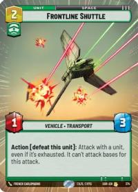 star wars unlimited spark of rebellion frontline shuttle hyperspace foil