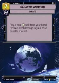 star wars unlimited spark of rebellion galactic ambition hyperspace
