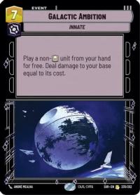 star wars unlimited spark of rebellion galactic ambition