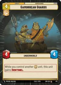 star wars unlimited spark of rebellion gamorrean guards hyperspace foil