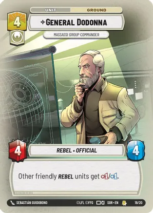 General Dodonna - Massassi Group Commander - Weekly Play Promos