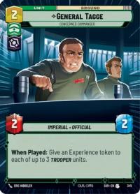 star wars unlimited spark of rebellion general tagge concerned commander hyperspace