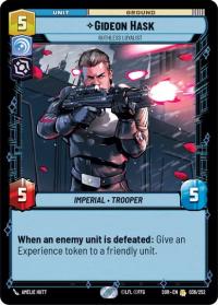 star wars unlimited spark of rebellion gideon hask ruthless loyalist