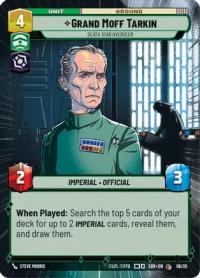 star wars unlimited spark of rebellion grand moff tarkin death star overseer hyperspace weekly play promos