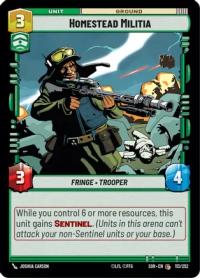 star wars unlimited spark of rebellion homestead militia