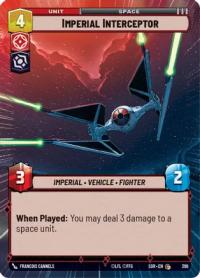star wars unlimited spark of rebellion imperial interceptor hyperspace foil