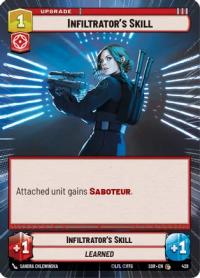 star wars unlimited spark of rebellion infiltrator s skill hyperspace foil