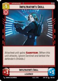 star wars unlimited spark of rebellion infiltrator s skill