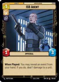 star wars unlimited spark of rebellion isb agent foil