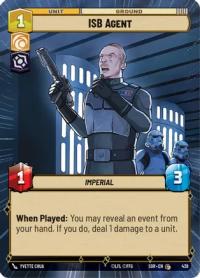 star wars unlimited spark of rebellion isb agent hyperspace foil