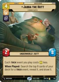 star wars unlimited spark of rebellion jabba the hutt cunning daimyo hyperspace