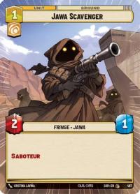 star wars unlimited spark of rebellion jawa scavenger hyperspace foil