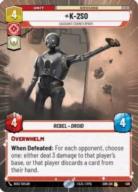 star wars unlimited spark of rebellion k 2so cassian s counterpart hyperspace foil