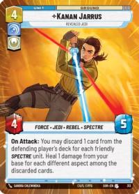 star wars unlimited spark of rebellion kanan jarrus revealed jedi hyperspace