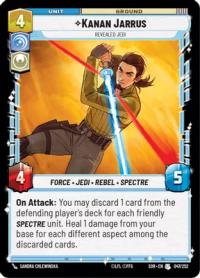 star wars unlimited spark of rebellion kanan jarrus revealed jedi