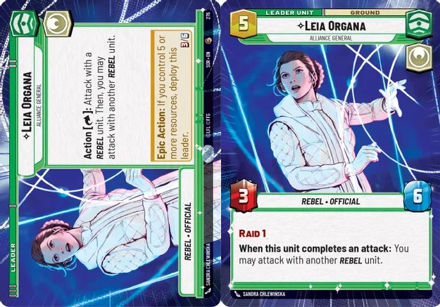 Leia Organa - Alliance General (Hyperspace) - Foil