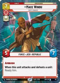 star wars unlimited spark of rebellion mace windu party crasher hyperspace