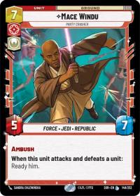 star wars unlimited spark of rebellion mace windu party crasher
