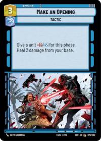 star wars unlimited spark of rebellion make an opening foil