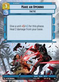 star wars unlimited spark of rebellion make an opening hyperspace foil