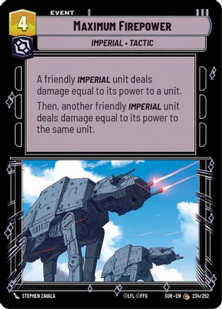 Maximum Firepower - Foil